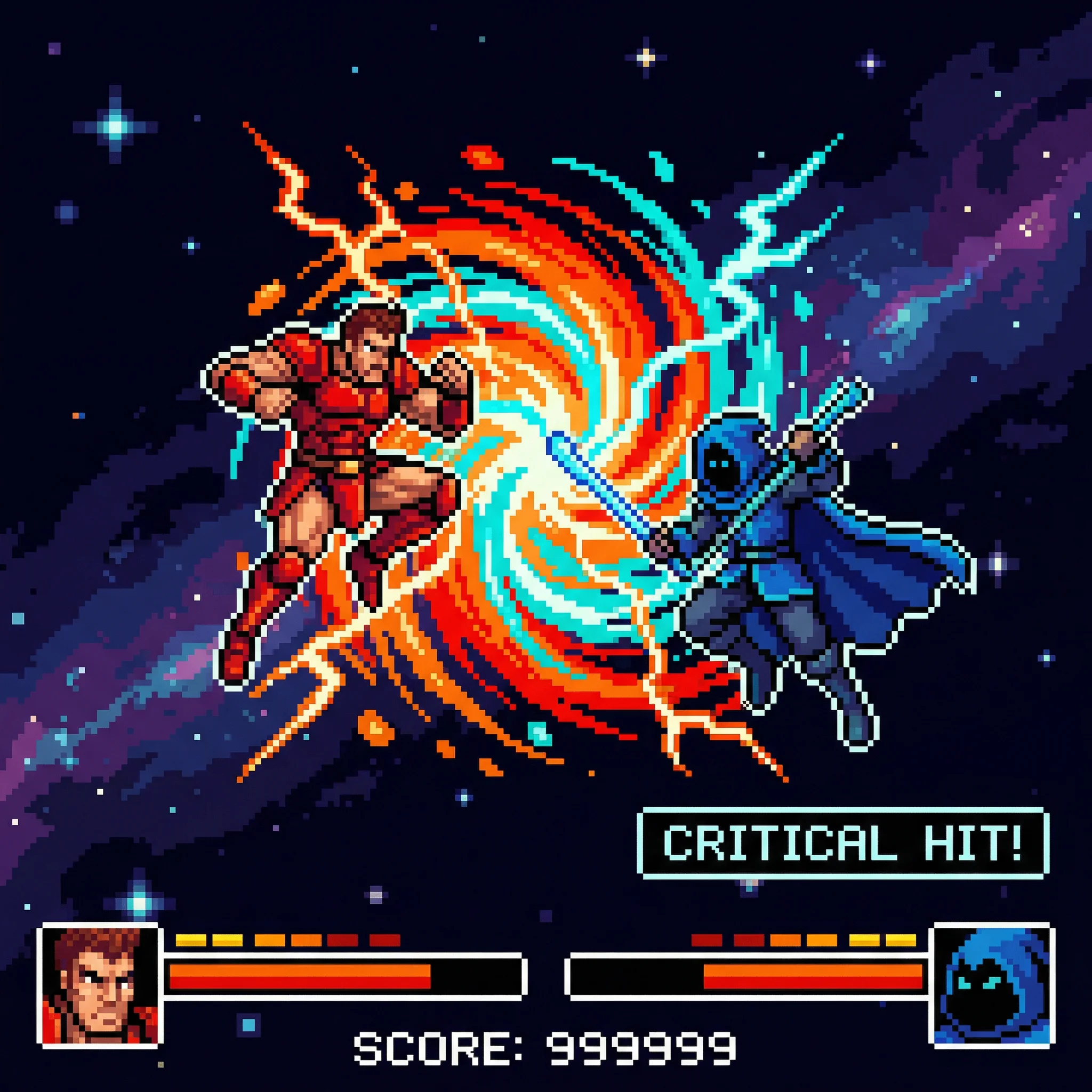 像素艺术作品：格斗家空中对决 - 电子试玩 社区创作